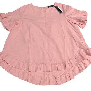 Zanzea Collection Womens 2XL Hi Low Blouse Top